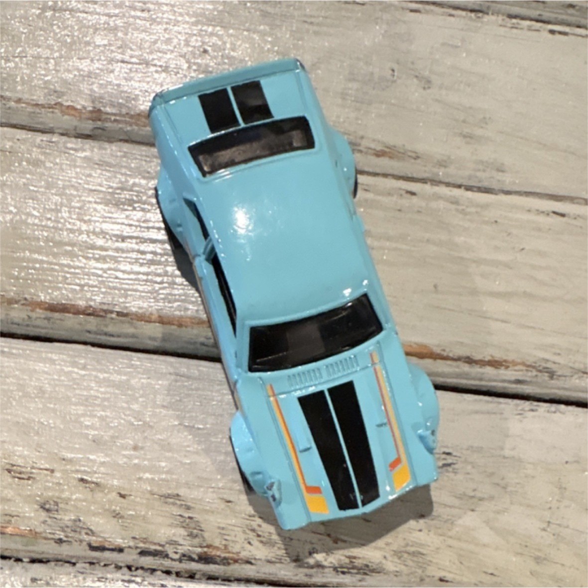 Hot Wheels Ford Mustang Blue Black Orange Diecast Toy Car 1:64 Scale 3-7 Years