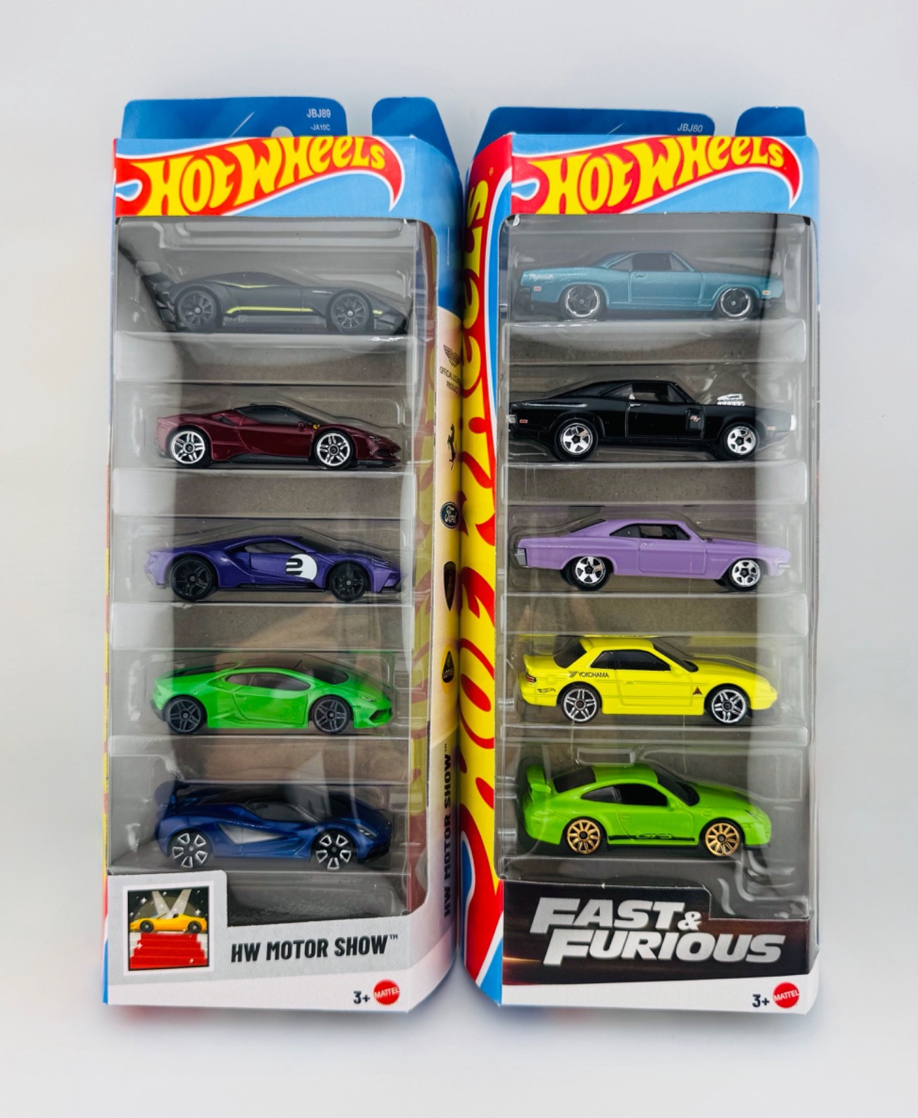2025 Hot Wheels Fast And Furious 5 Pack & HW Motor Show [ Lot Of 2 ]