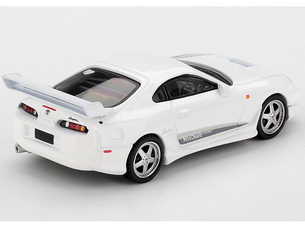 TOYOTA SUPRA “VEILSIDE COMBAT V-I” WHITE 1/64 DIECAST MODEL BY MINI GT MGT01104