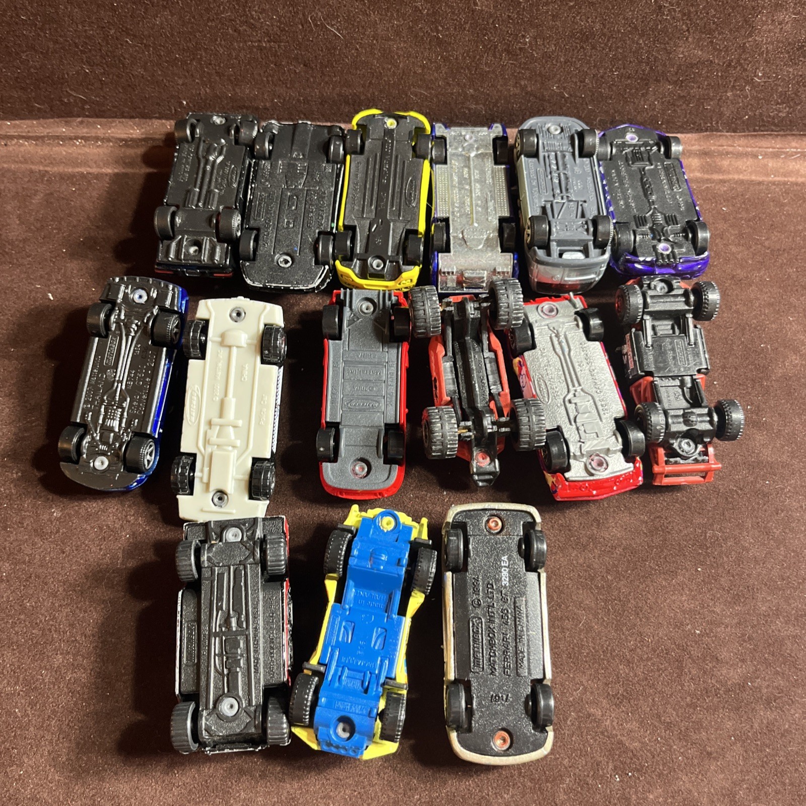 15 Vintage Matchbox Diecast Cars Lot – Various Models & Years – Collector Bundle