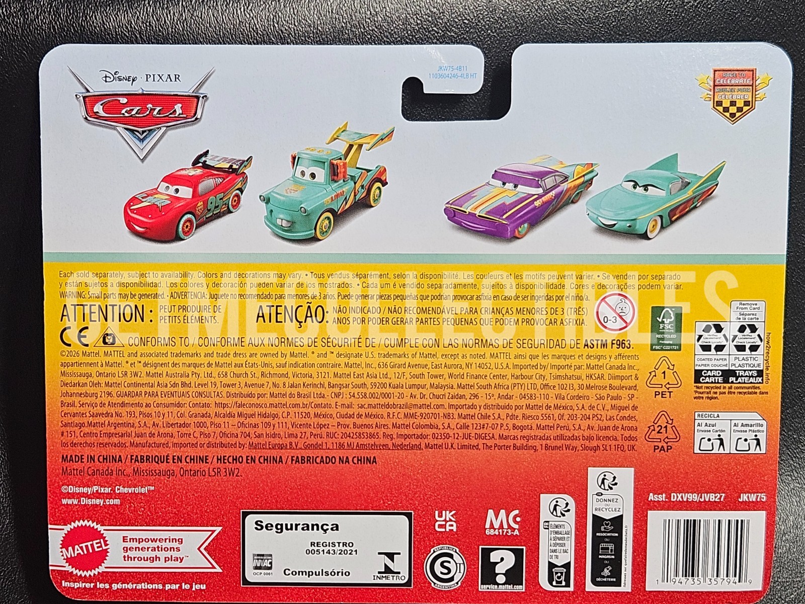 DISNEY PIXAR CARS 20th RACE CELEBRATE MATER LIGHTNING MCQUEEN 2026 2 PACK SAVE