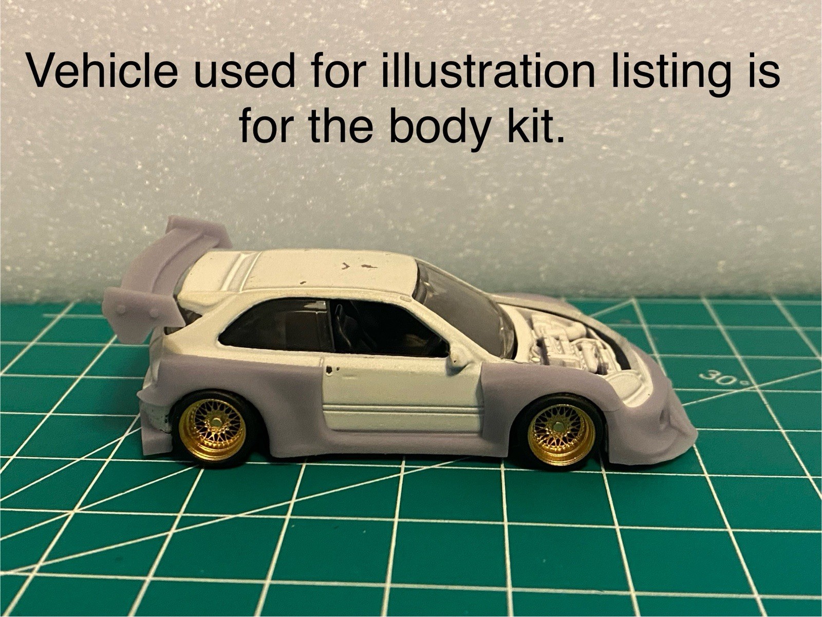 1/64 Scale Wide Body Kit For Hotwheels Honda Civic EK9 Diecast Custom Resin