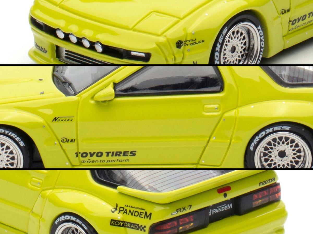 Mazda RX-7 (FC3S) “Pandem Aero” RHD (Right Hand Drive) Lime Green “The Model Car