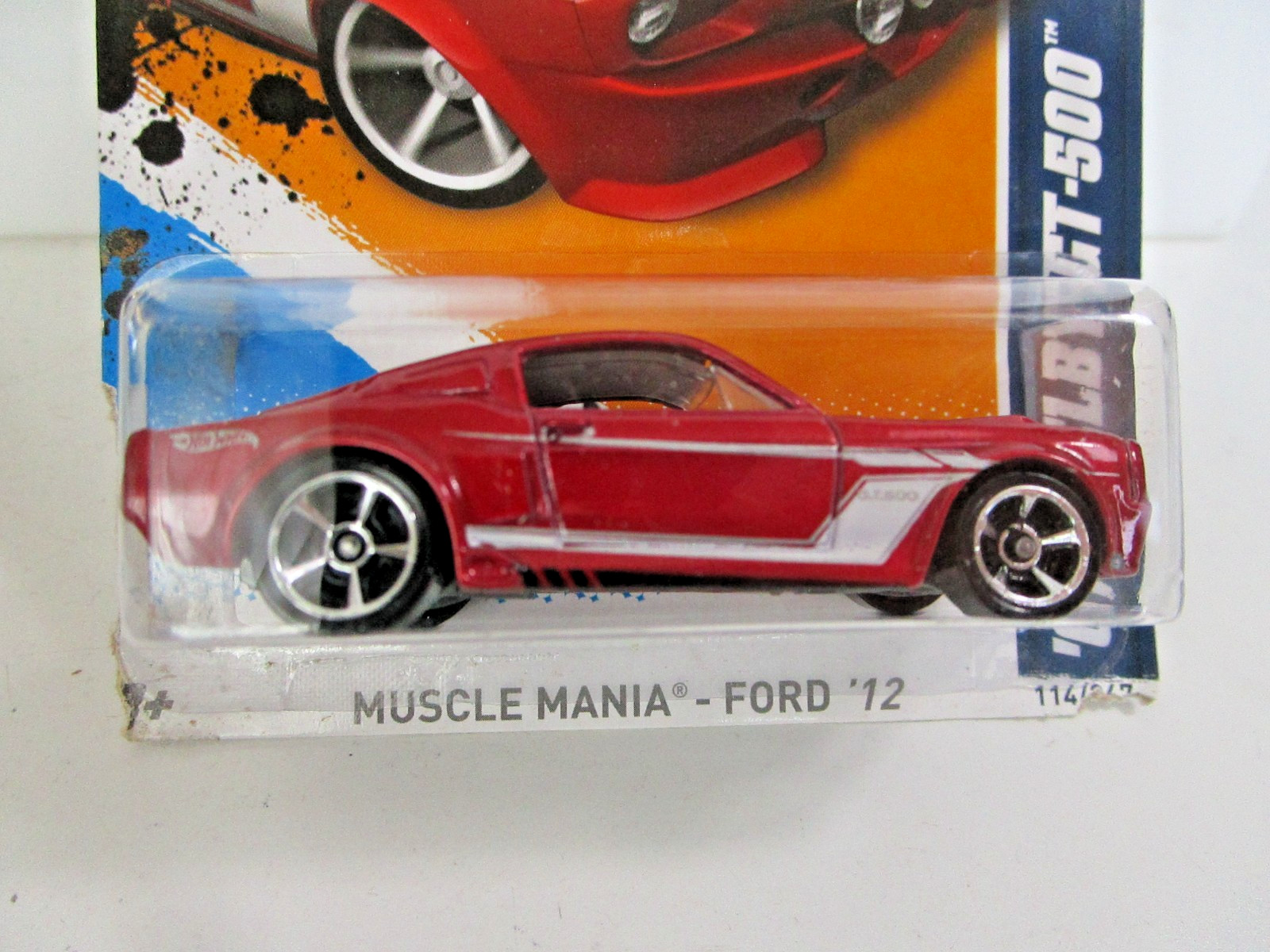 2012 Hot Wheels Muscle Mania ’67 Shelby GT-500 Red 114/247 Kmart Color NRFB