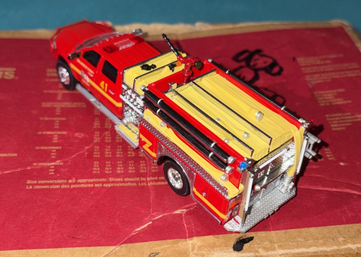 Kitbash Ram 5500 LAcFD Los Angeles County Fire Department Brush Patrol Truck 41