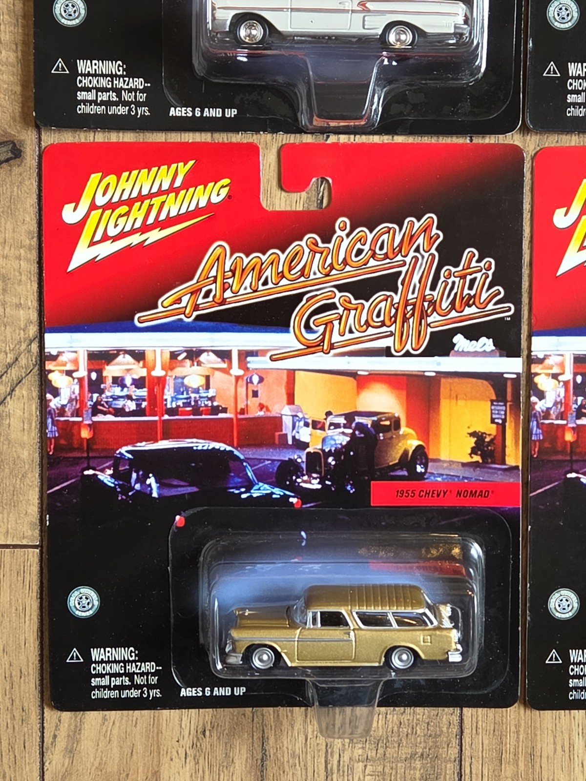 4 Johnny Lightning American Graffiti Chevy Impala, Custom Chevy, Nomad, Bel Air