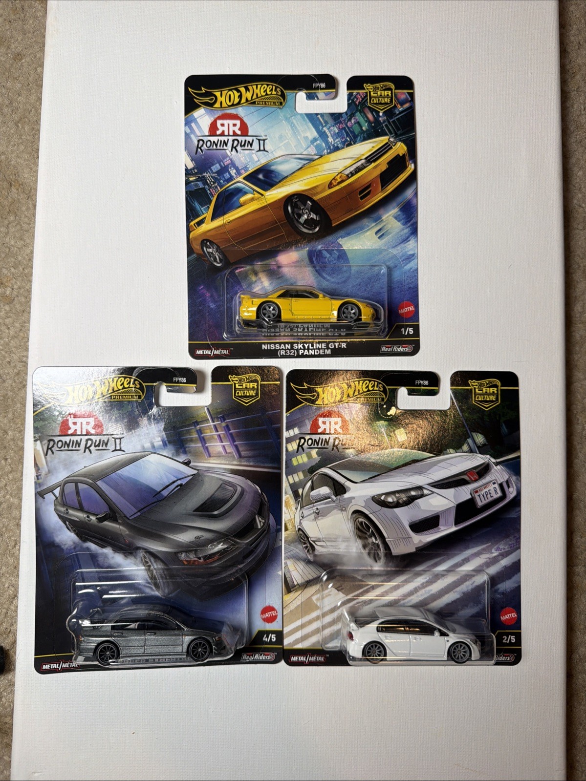 Hot Wheels 2025 Car Culture M Case Ronin Run II Set of 3 Cars FPY86-961M In Hand
