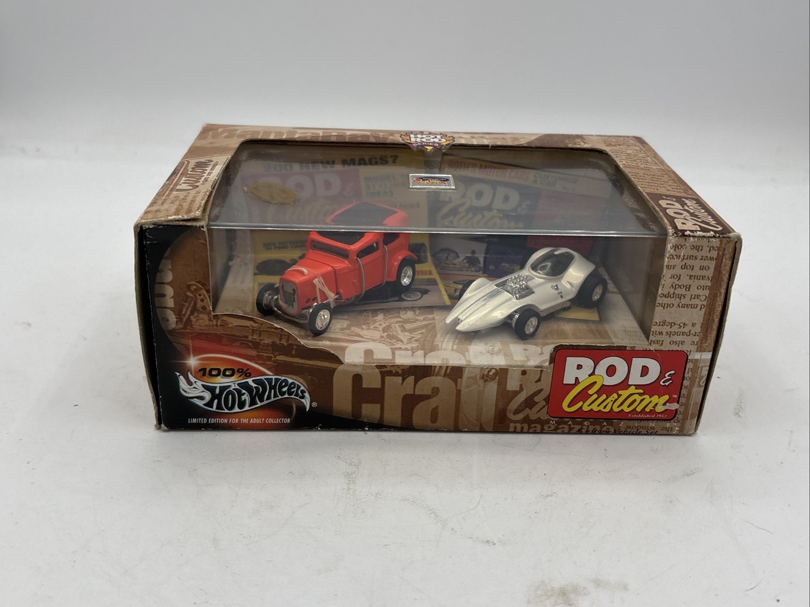 Hot Wheels 2-Car Set Rod & Custom Magazine Hot Rod Series #6 Diecast 1:64 DC1