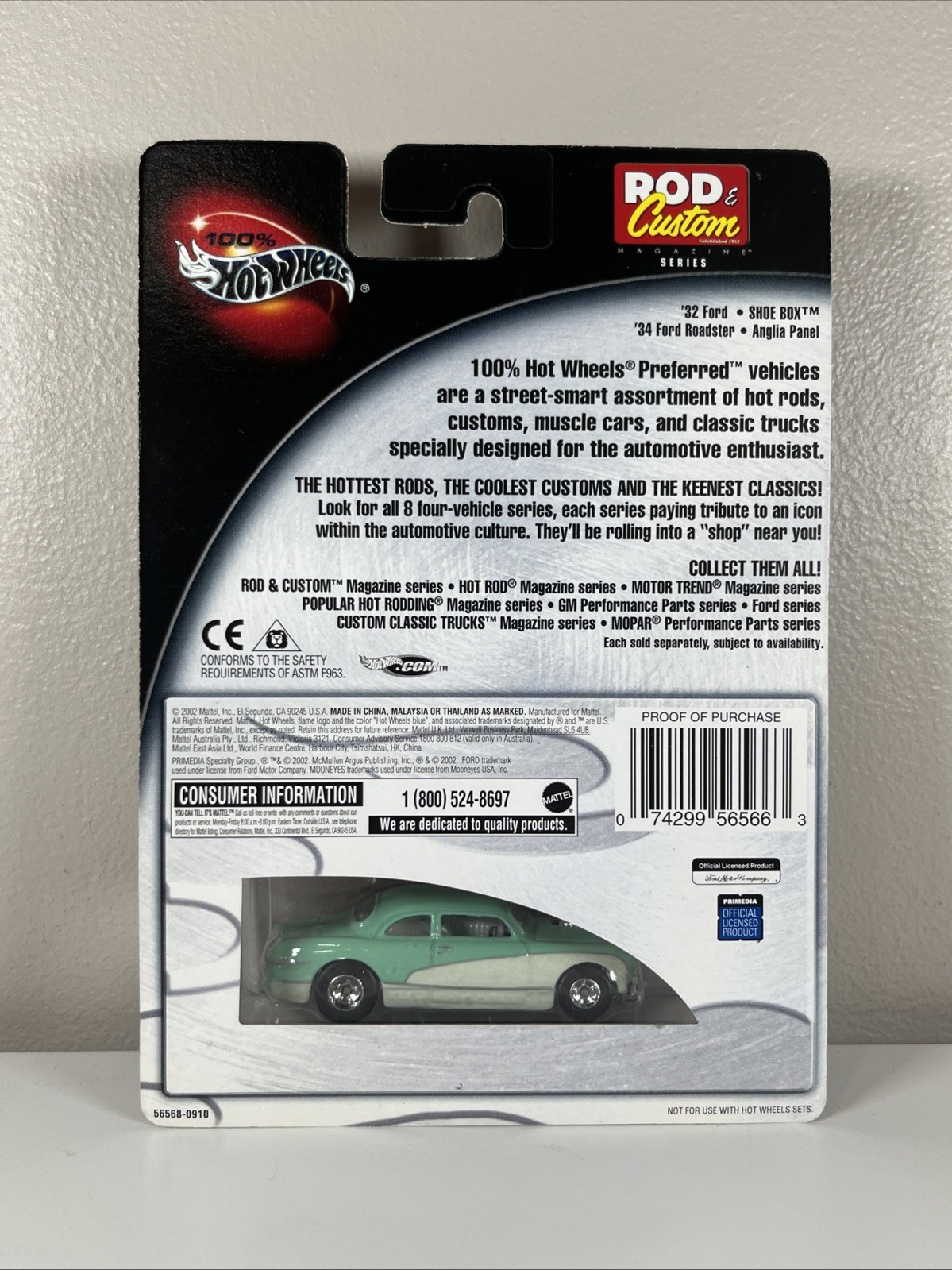 Hot Wheels Rod And Custom MAGAZINE SERIES SHOE BOX 2 OF 4 H6