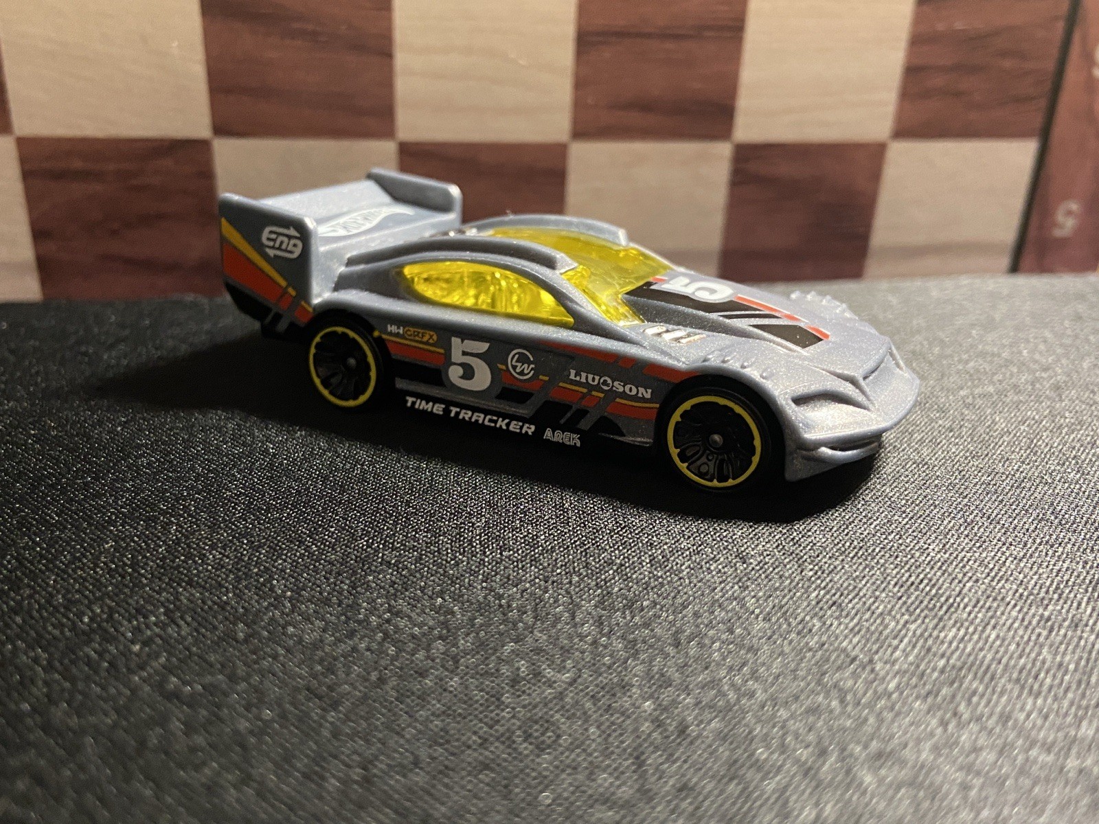 Hot Wheels Time Tracker Diecast Car Silver Yellow Black Red 1:64 2012