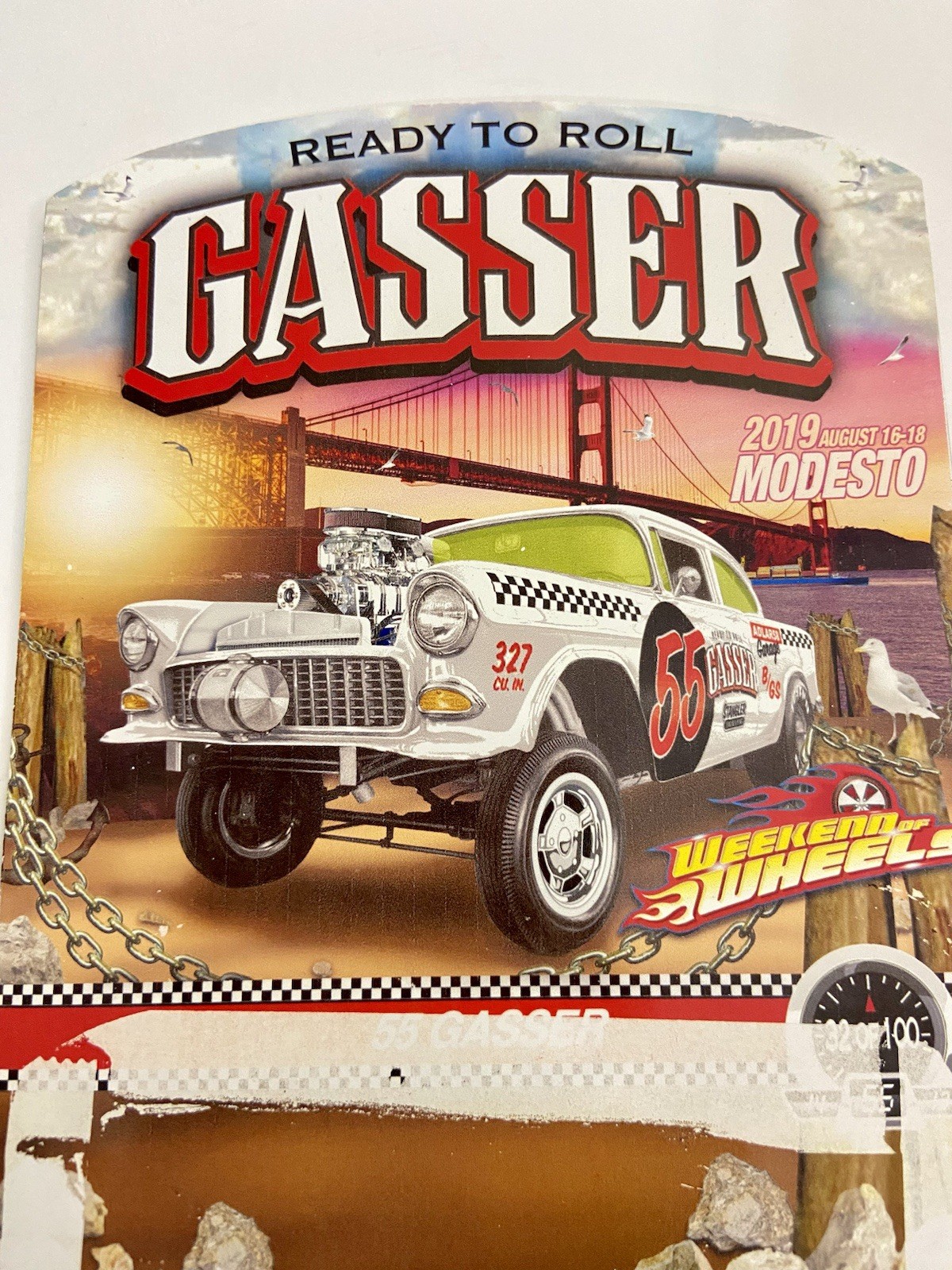 Hot Wheels ‘55 BelAir Weekend Of Wheels 2019 Modesto Ready To Roll Gasser Custom