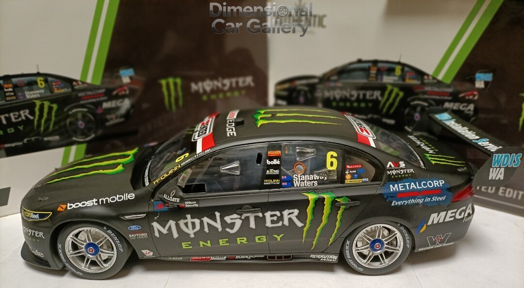 Authentic 1/12 Ford Falcon FGX #6 MONSTER ENERGY Racing Winner 2017 driver Cam