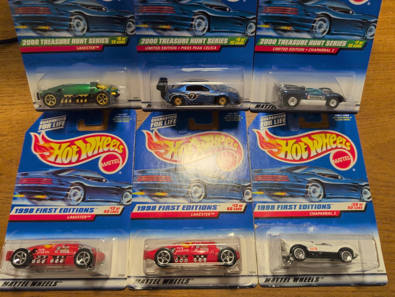 Hot Wheels Lot Of 6 (3) 2000 Treasure Hunts *Must See Pictures* BUY IT NOW! ~