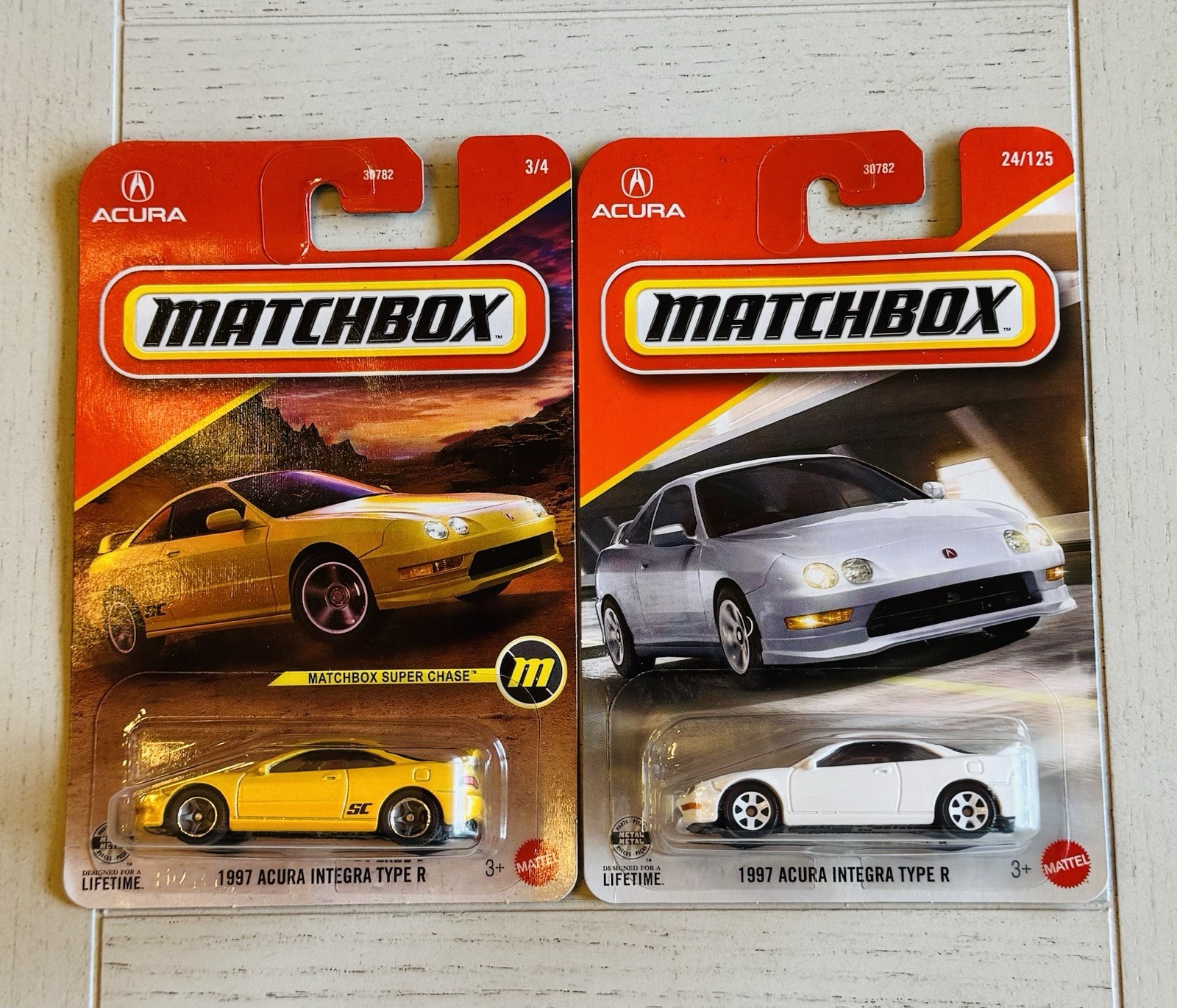 2026 Matchbox Super Chase 1997 Acura Integra Type R And Regular Power Grabs VHTF
