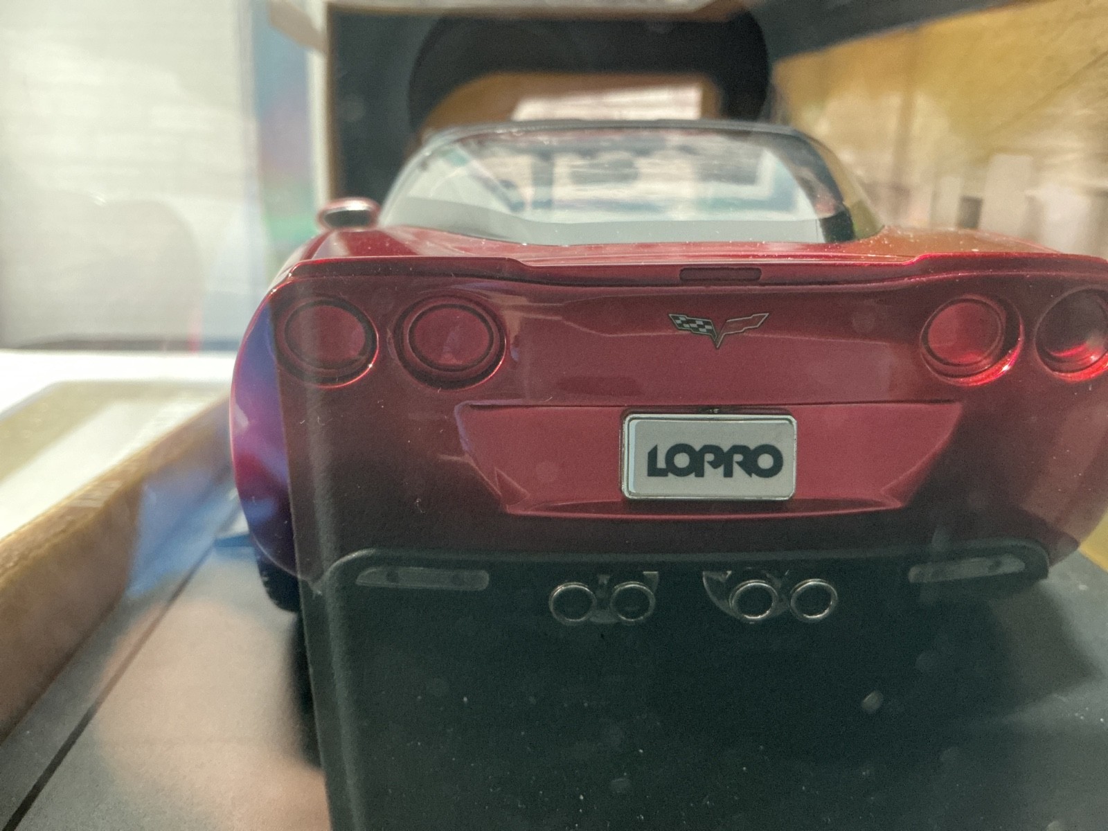 1:18 JADA TOYS LOPRO 2009 CORVETTE ZR1 CHROME RED ON BLACK
