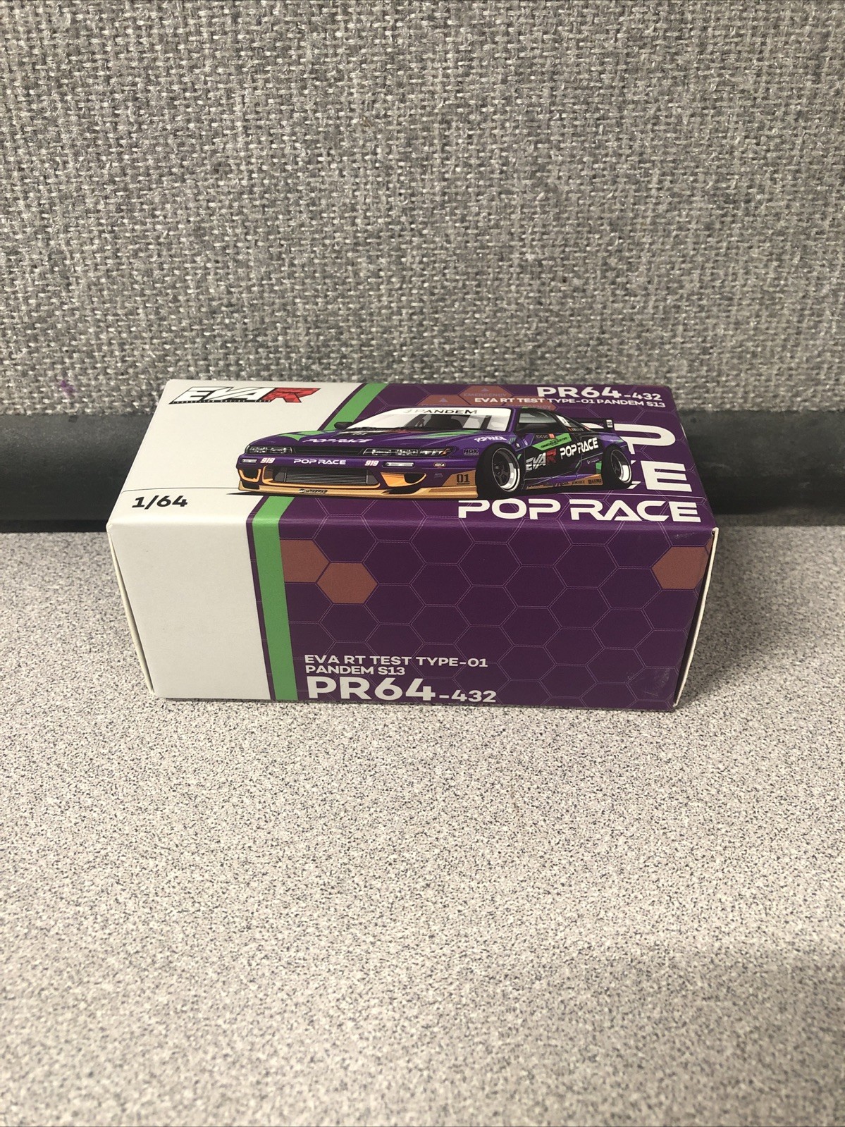 Pop Race 1:64 Factory Sealed EVA RT Test Type-01 Pandem S13 Nissan Silvia #432