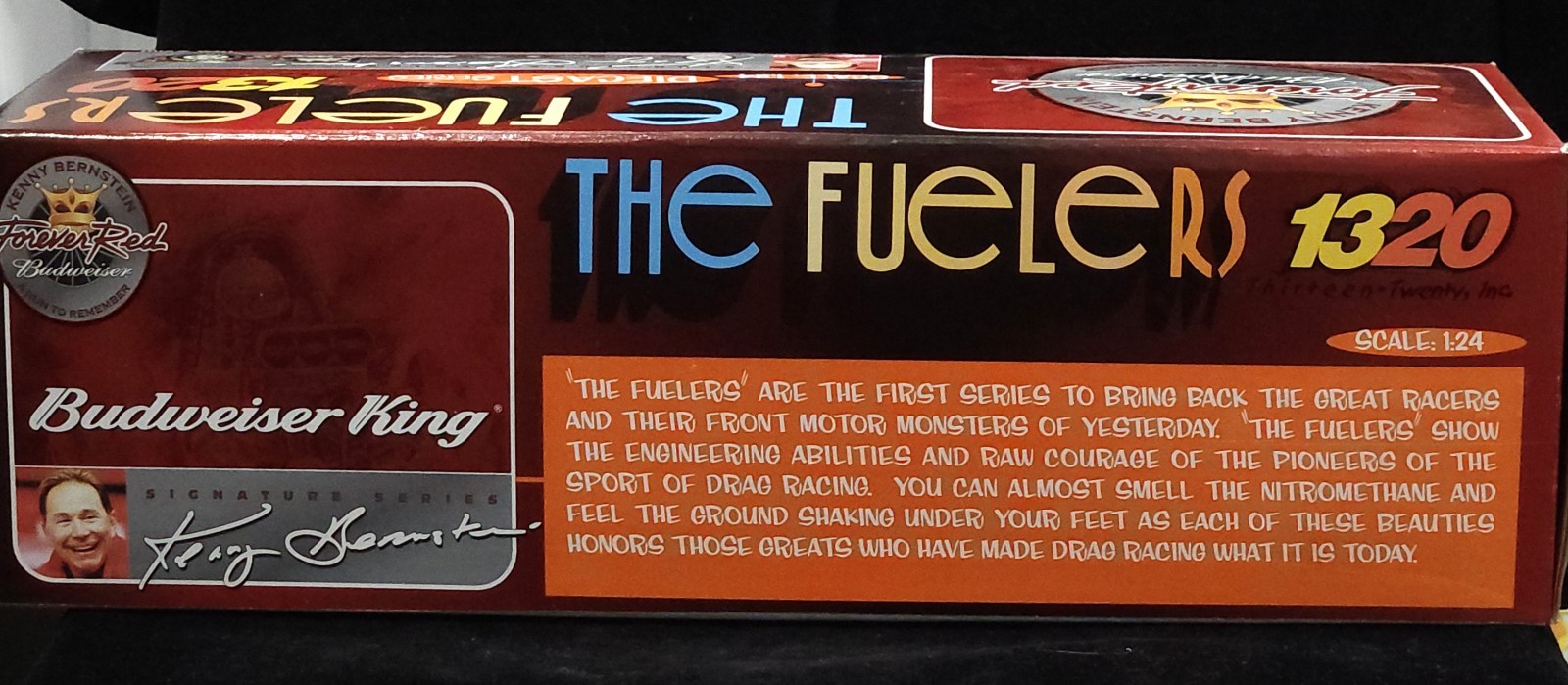 The Fuelers 1320 Kenny Bernstein Forever Red Budweiser Diecast Car #9101 1:24