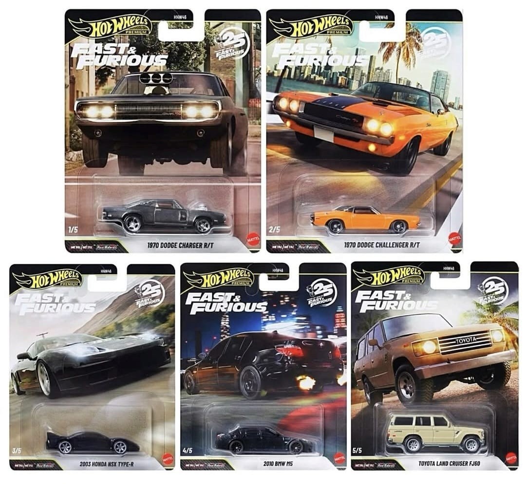 Hot Wheels Premium 1:64 Fast & Furious 2025 Mix Q Sealed Case
