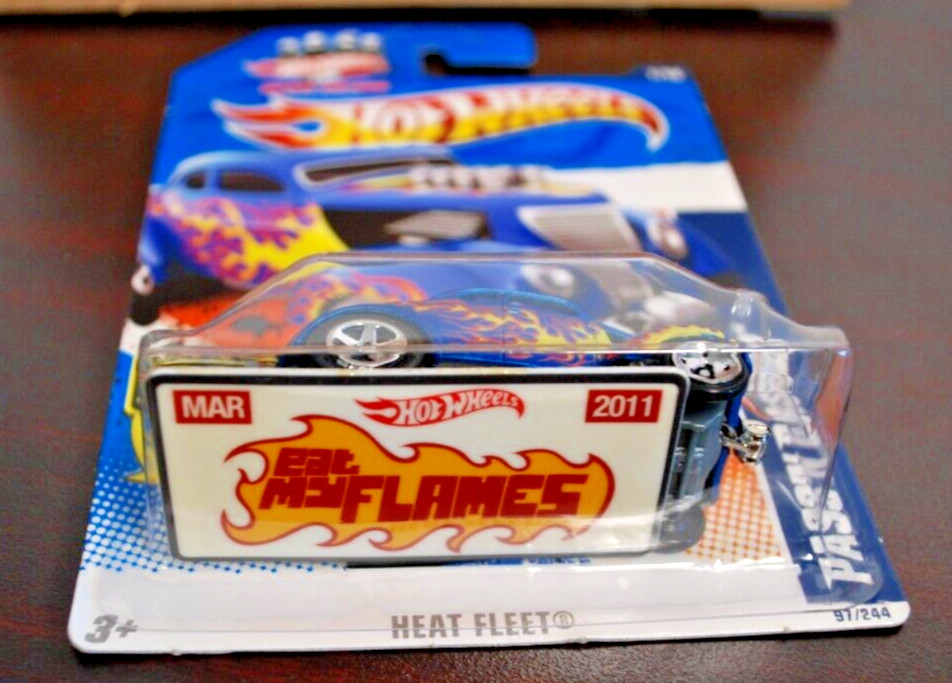 HOT WHEELS 1/64 DIECAST CAR 37 FORD GASSER BLUE W FLAMES LICENSE PLATE ©2010