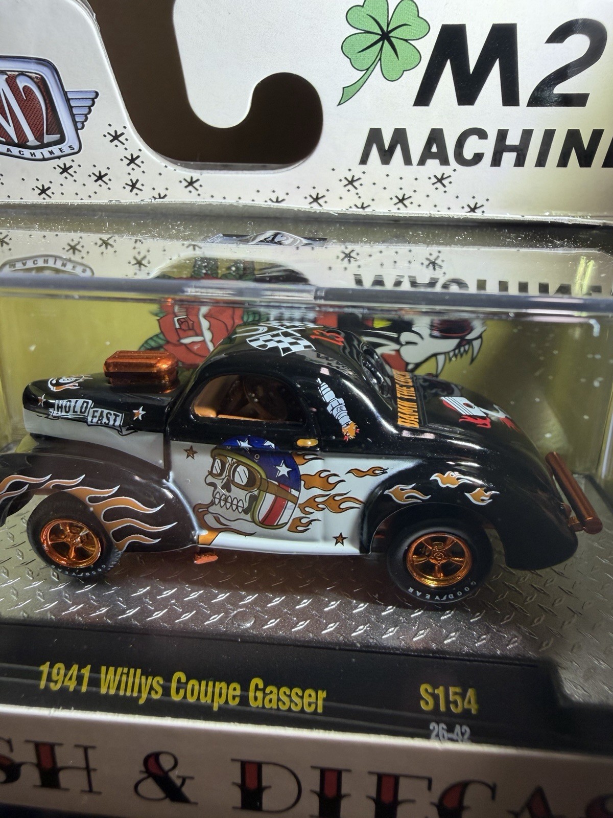 M2 Machines 1941 Willys Coupe Gasser S154 26-42 Flash & Diecast Chase