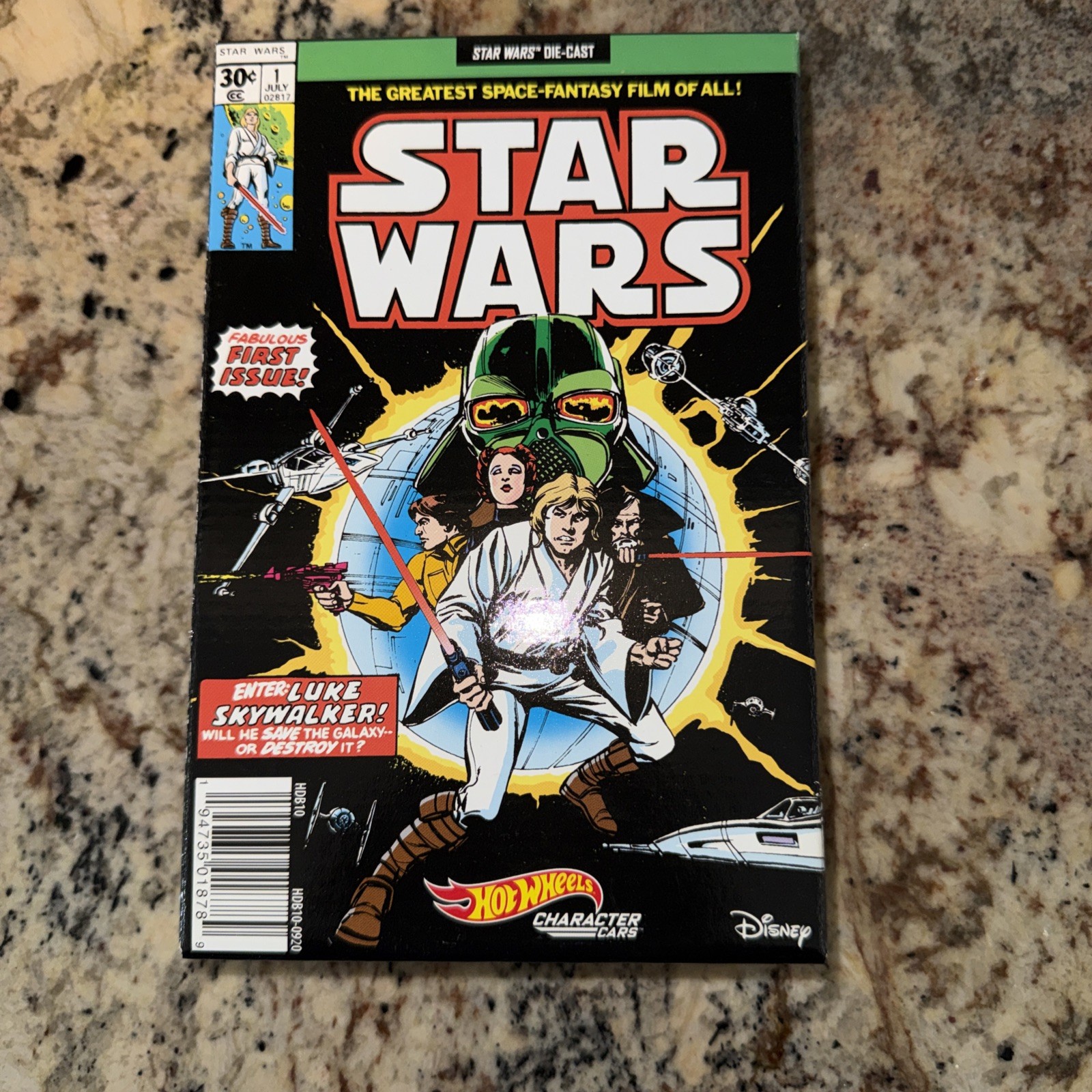Hot Wheels Star Wars Green Darth Vader Character Car SDCC 2021 Exclusive