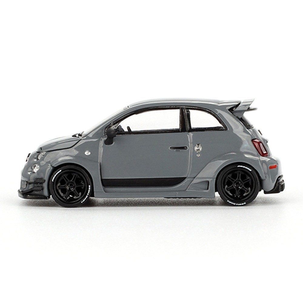 MINI GT LIBERTY WALK LBWK ABARTH 595 LB-WORKS x ABAS WORKS 1/64 GREY MGT00995
