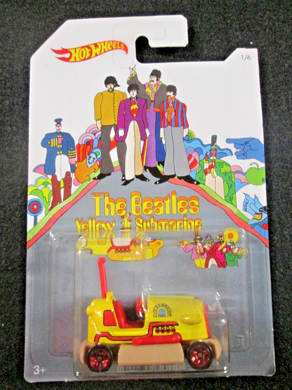 Hot Wheels 50th Anniversary The Beatles Yellow Submarine Full Set Of 6