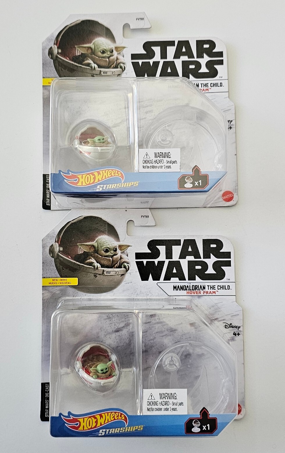 New lot of 2 Hot Wheels Star Wars Starships Hover Pram Diecast Cars