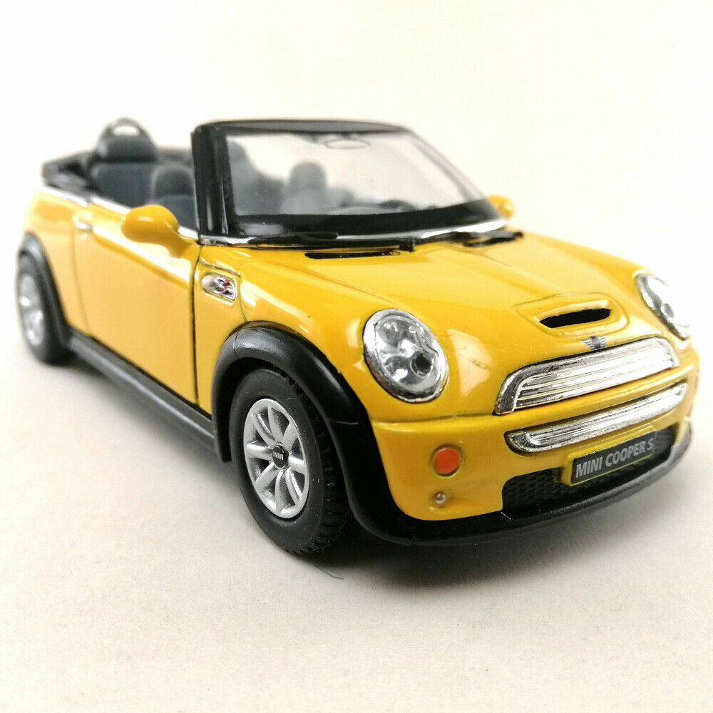 Mini Cooper S Convertible, Kinsmart, Diecast Model Toy Car, 4 Colors, 5”, 1:28