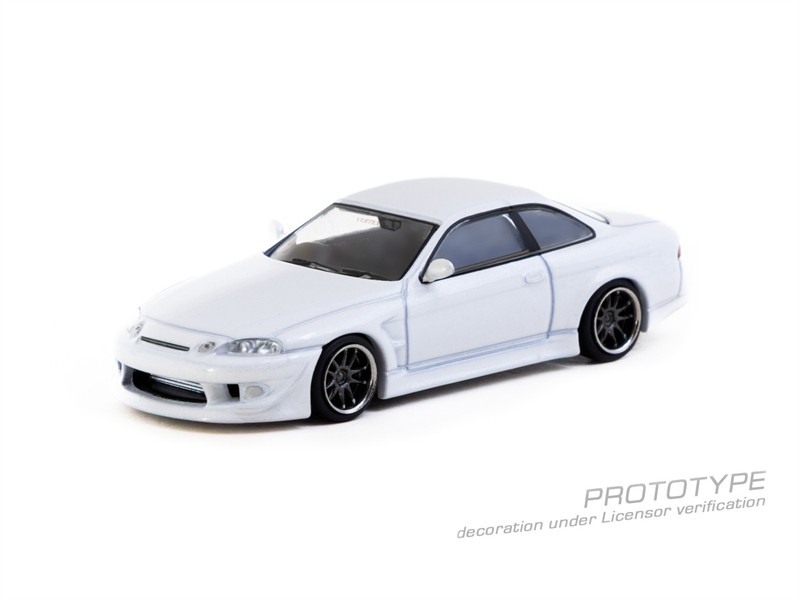 1:64 VERTEX Soarer JZZ30 White Diecast Model Car Collector Desk Display Shelf