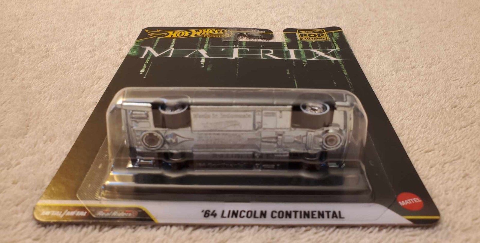 Hot Wheels 1964 LINCOLN CONTINENTAL, Black, Matrix, Red Or Blue Pill, Morpheus