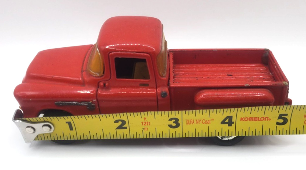 Red Chevy Stepside Pick-Up Die Cast Collectible Toy Truck