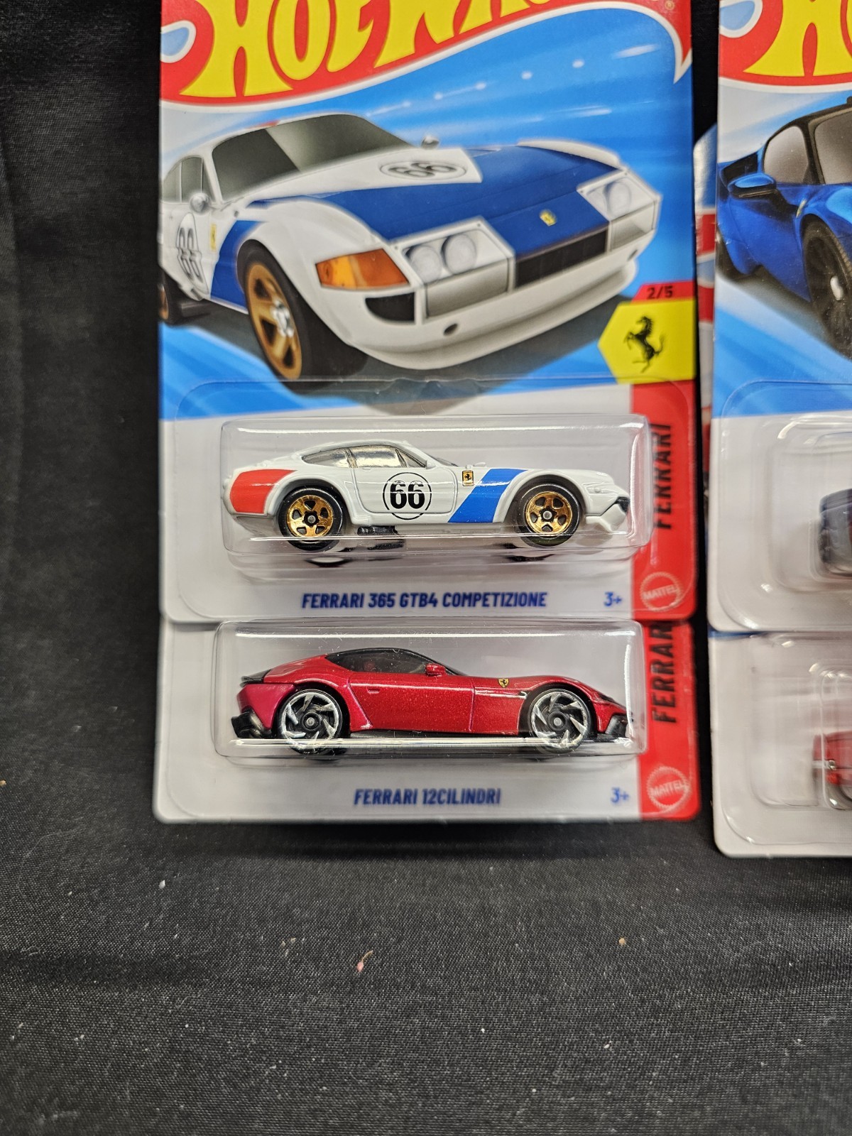 Lot 13 2026 Hot Wheel Ferrari 5 pack + F40, GTB4, 12CILINDRI, DINO, SF90, F1
