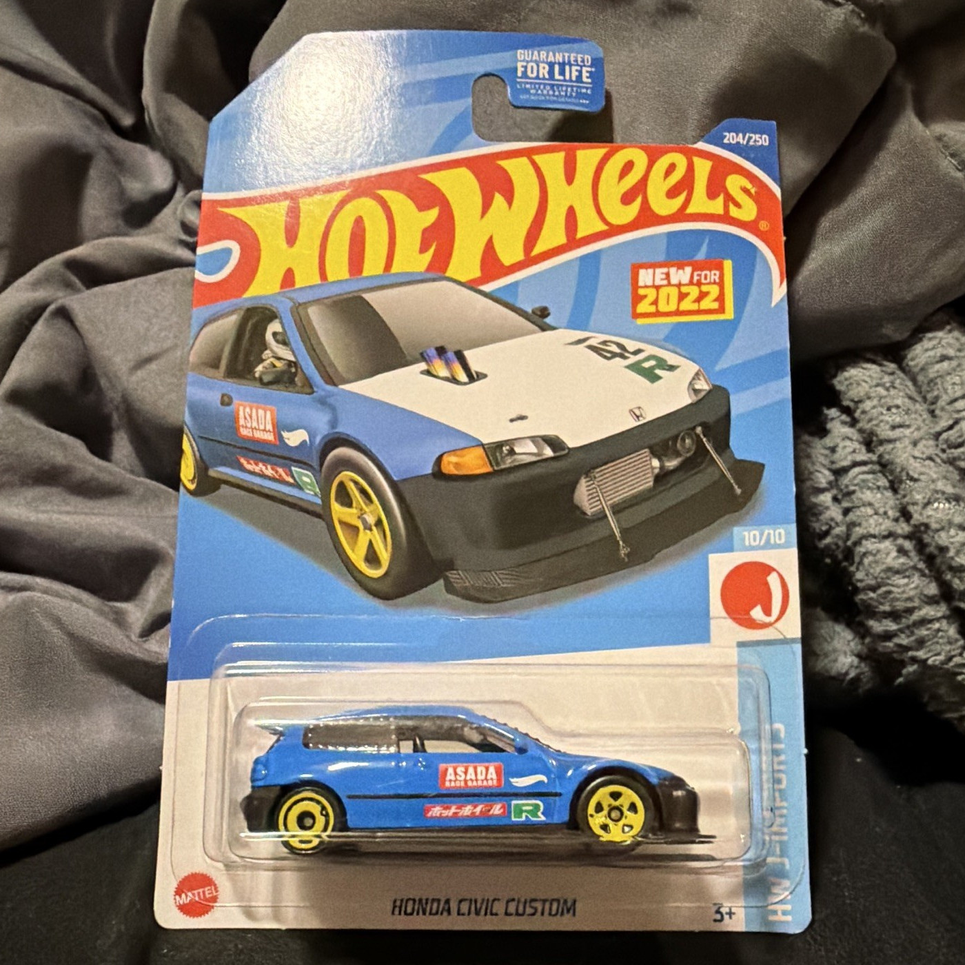 Hot Wheels HW J-Imports Honda Civic Custom Blue Diecast 1:64 Unopened