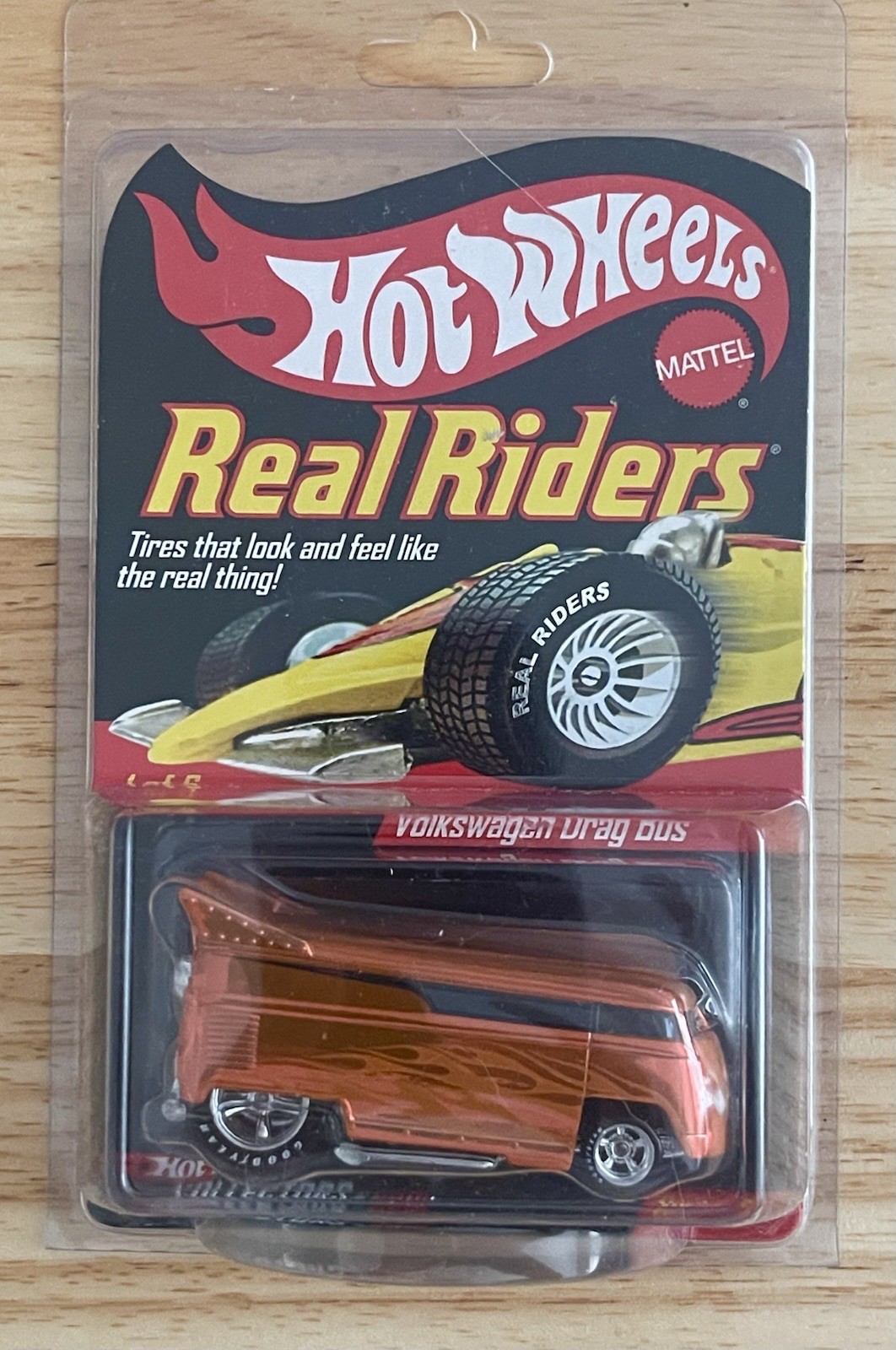 Hot Wheels Real Riders Volkswagen Drag Bus, Orange, Series 6, In Case #10297/11k