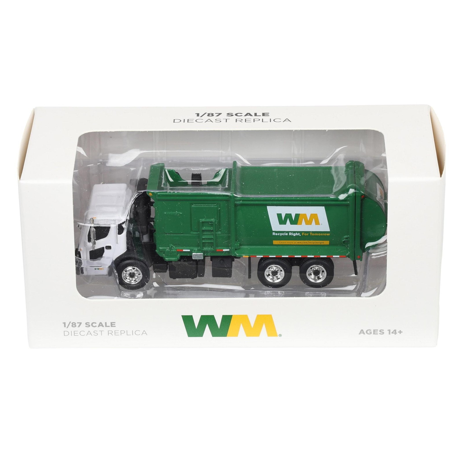 1/87 Mack LR Waste Management Refuse Truck McNeilus ZR Side Loader 80-0355D