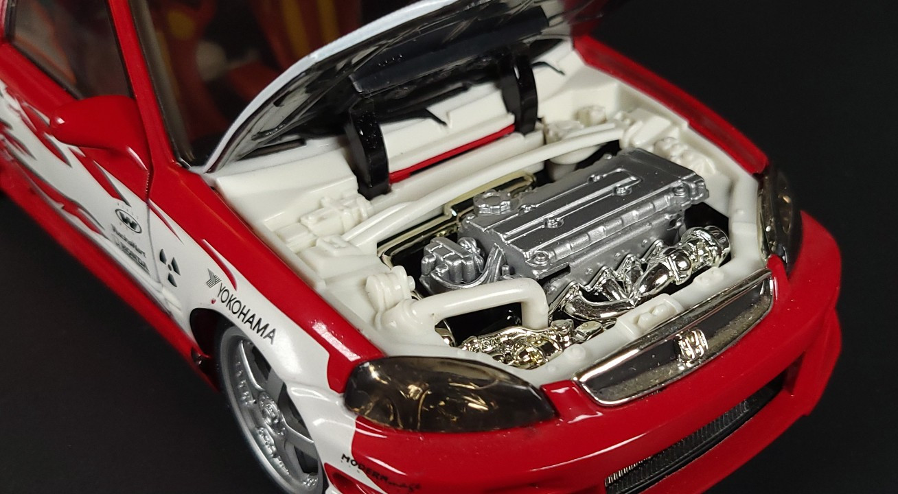Hot Wheels No Box Honda Civic Si red Super Street 1/18