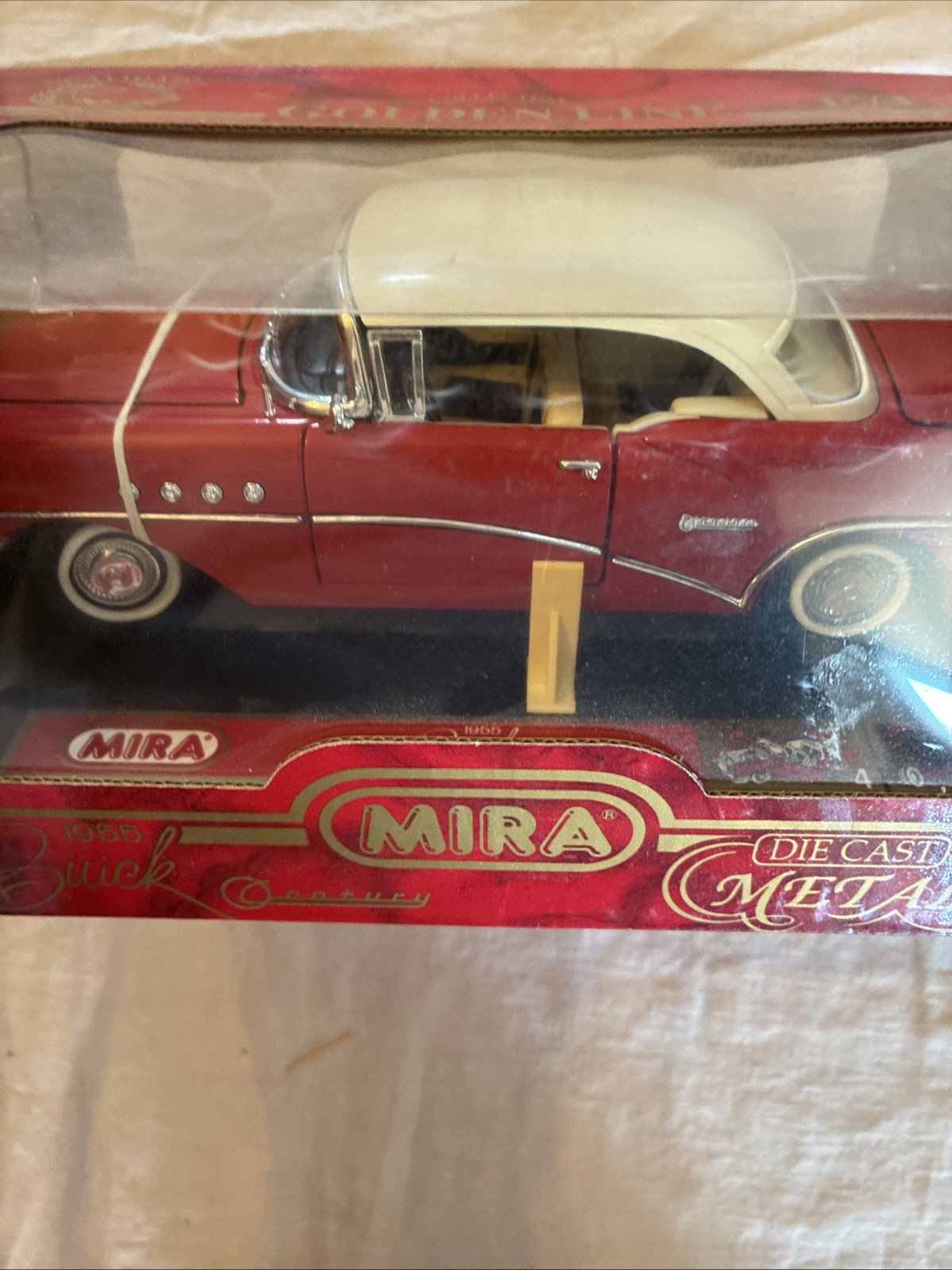 MIRA 1955 BUICK CENTURY GOLDEN LINE 1/18 SCALE DIECAST NEW