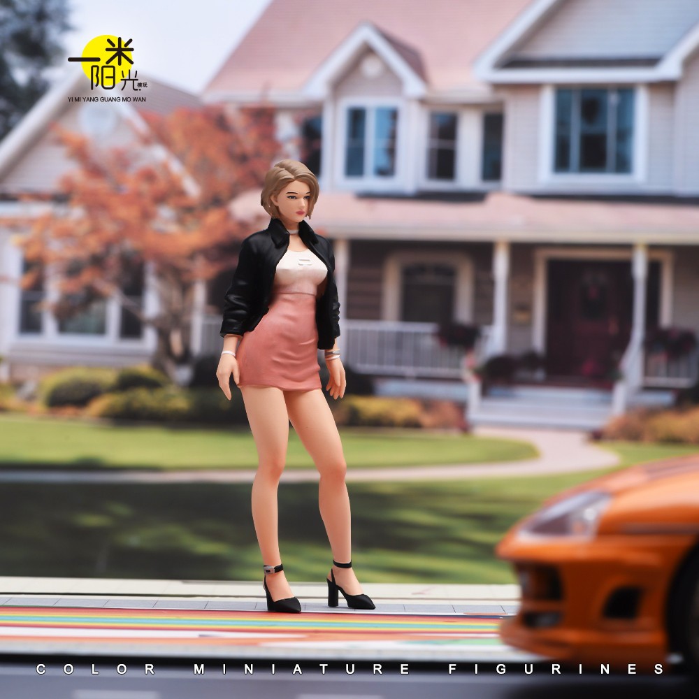 1/18 Sexy Mini skirt Dress Female Girl Scene Miniature Figure Doll Model Gift