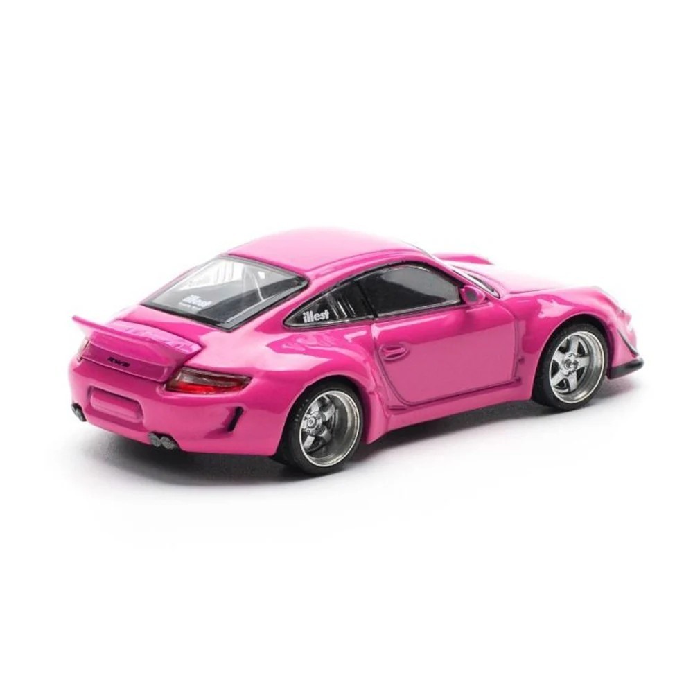 Pop Race 1:64 Porsche 911 Carrera RWB 997 Pink Diecast Model Car PR640202