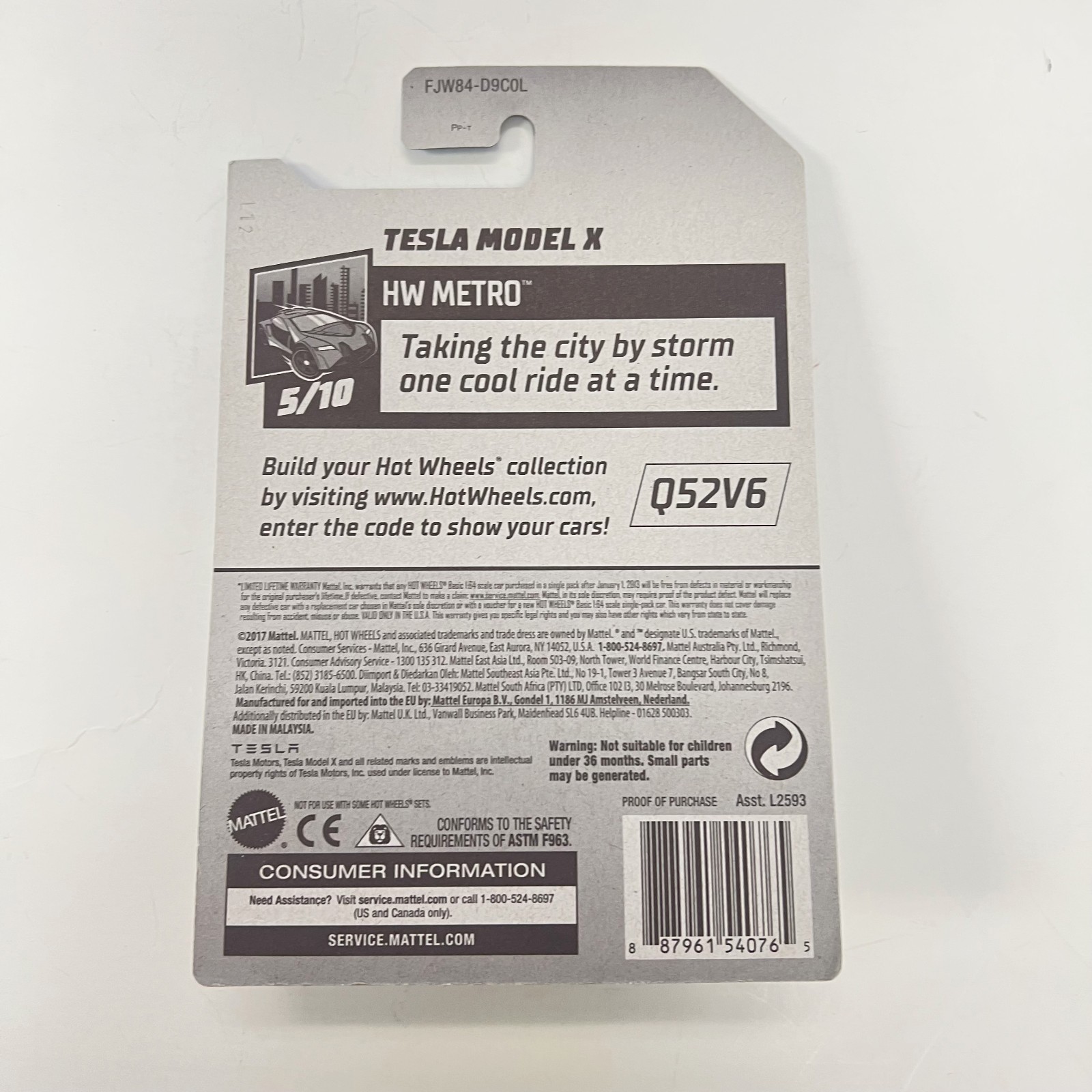Hot Wheels Metro Tesla Model X