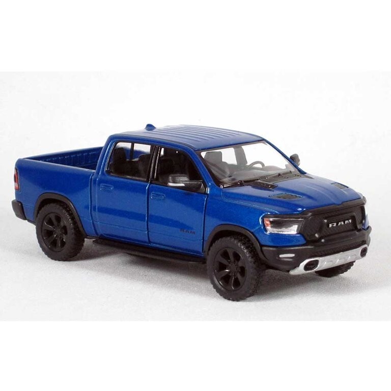 (5413) 5″ Die-cast: 2019 RAM 1500 Pickup Truck (BLUE) 1/46 Scale