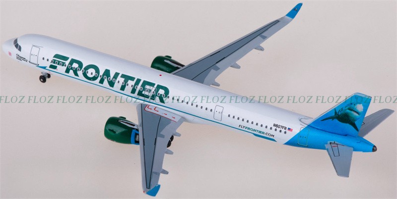 for AeroClassics for Frontier Airlines for Airbus A321neo N607FR 1:400 Model