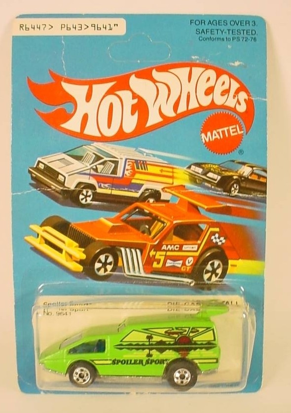 Hot Wheels 1979 Green Spoiler Sport # 9641 (One Large Back Window)
