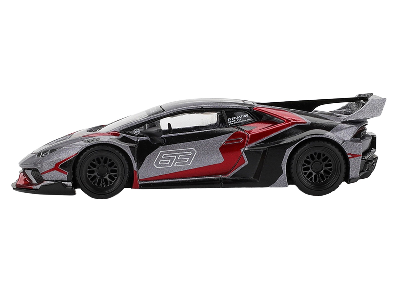 LAMBORGHINI HURACAN GT LB-WORKS “RONIN” GRAY 1/64 DIECAST BY MINI GT MGT01177