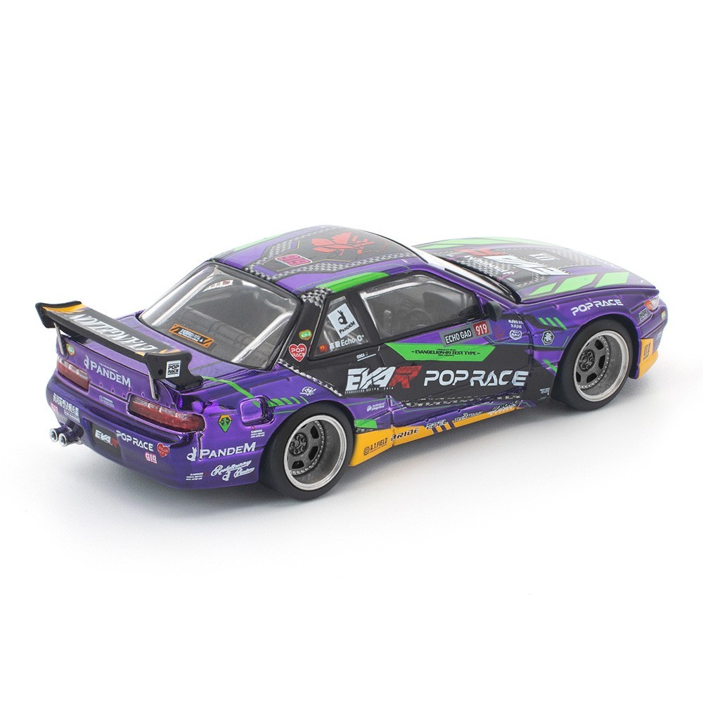Pop Race 1:64 Nissan Silvia S13 Pandem EVA RT Test TYPE-01 PR640432