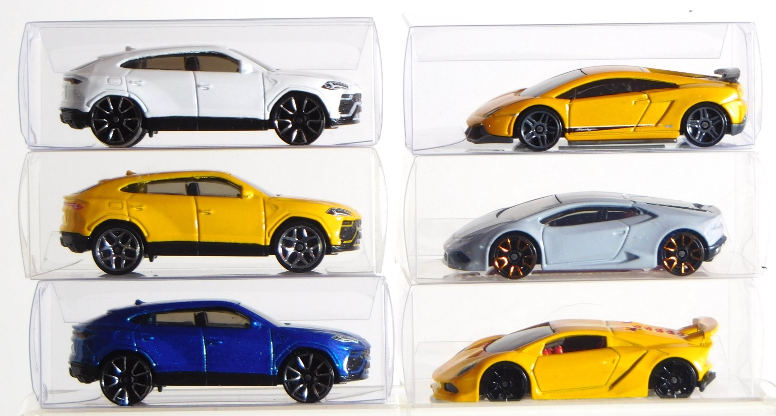 Hot Wheels “Lamborghini” (3) Urus/Sesto Elemento/Huracan/Superleggera-Loose.