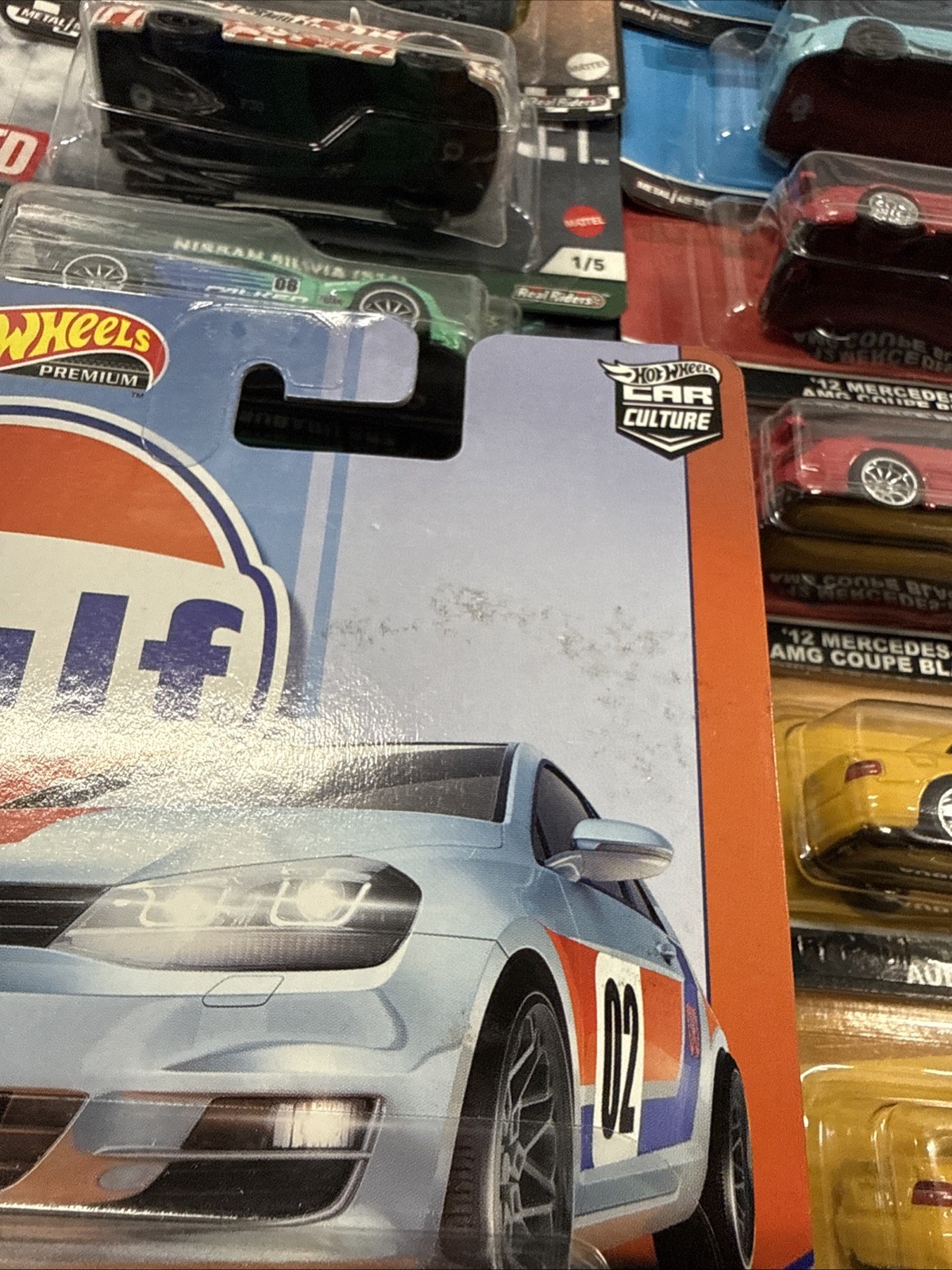 Hot Wheels Premium Car Culture Gulf Volkswagen Golf MK7 #4/5 Real Riders Vw