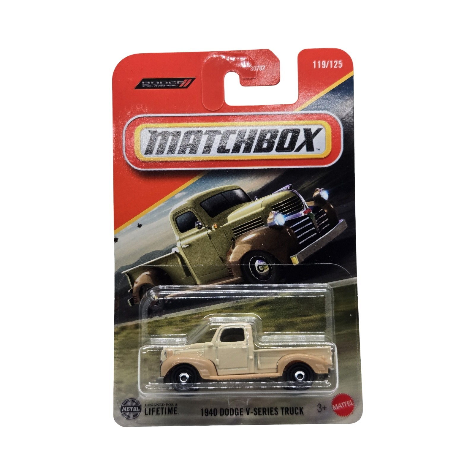 2025 Matchbox 1940 Dodge V-Series Truck #119 Tan – Set of 2
