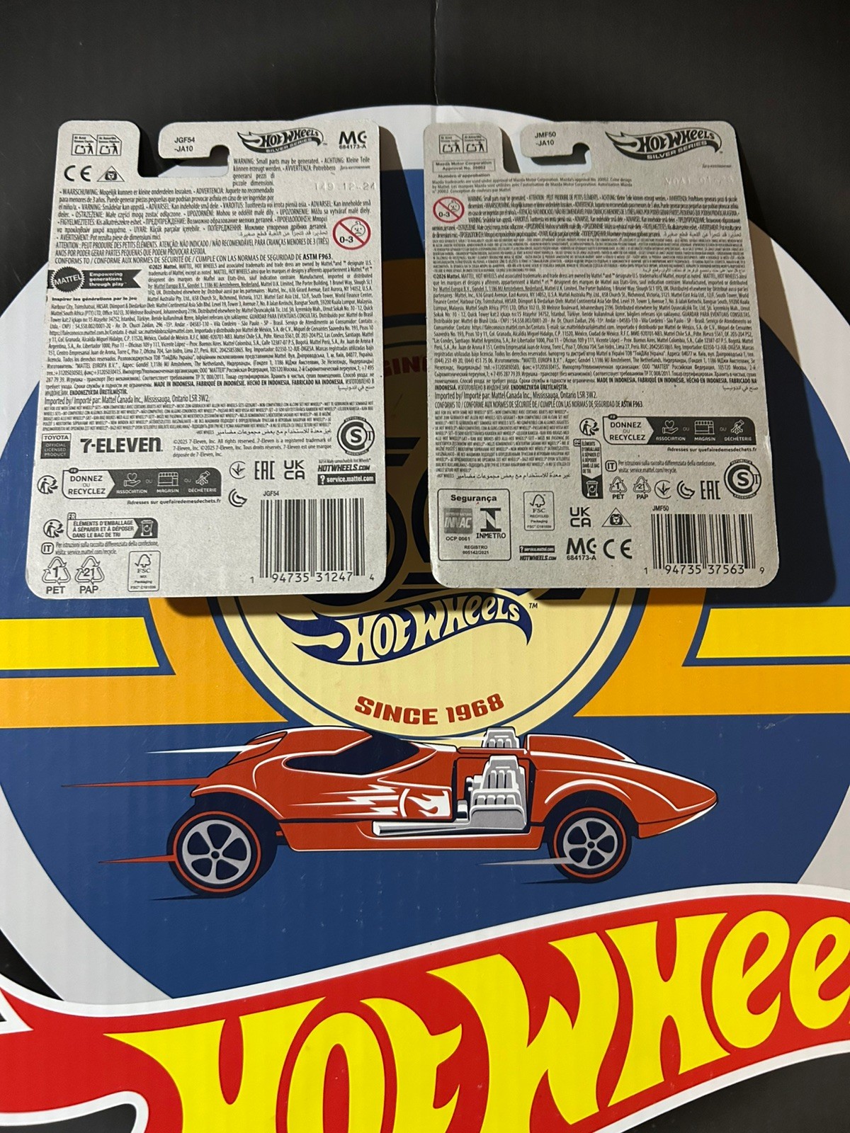 Hot Wheels Silver Series MX-5 Miata Arizona Tea & 7-11 Toyota Supra Lot Of 2 (B)